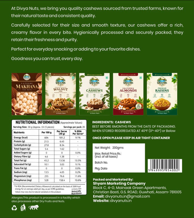 Premium Cashews